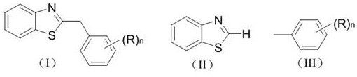 Photocatalytic synthesis method of C2 substituted 2H-benzothiazole benzylated derivative
