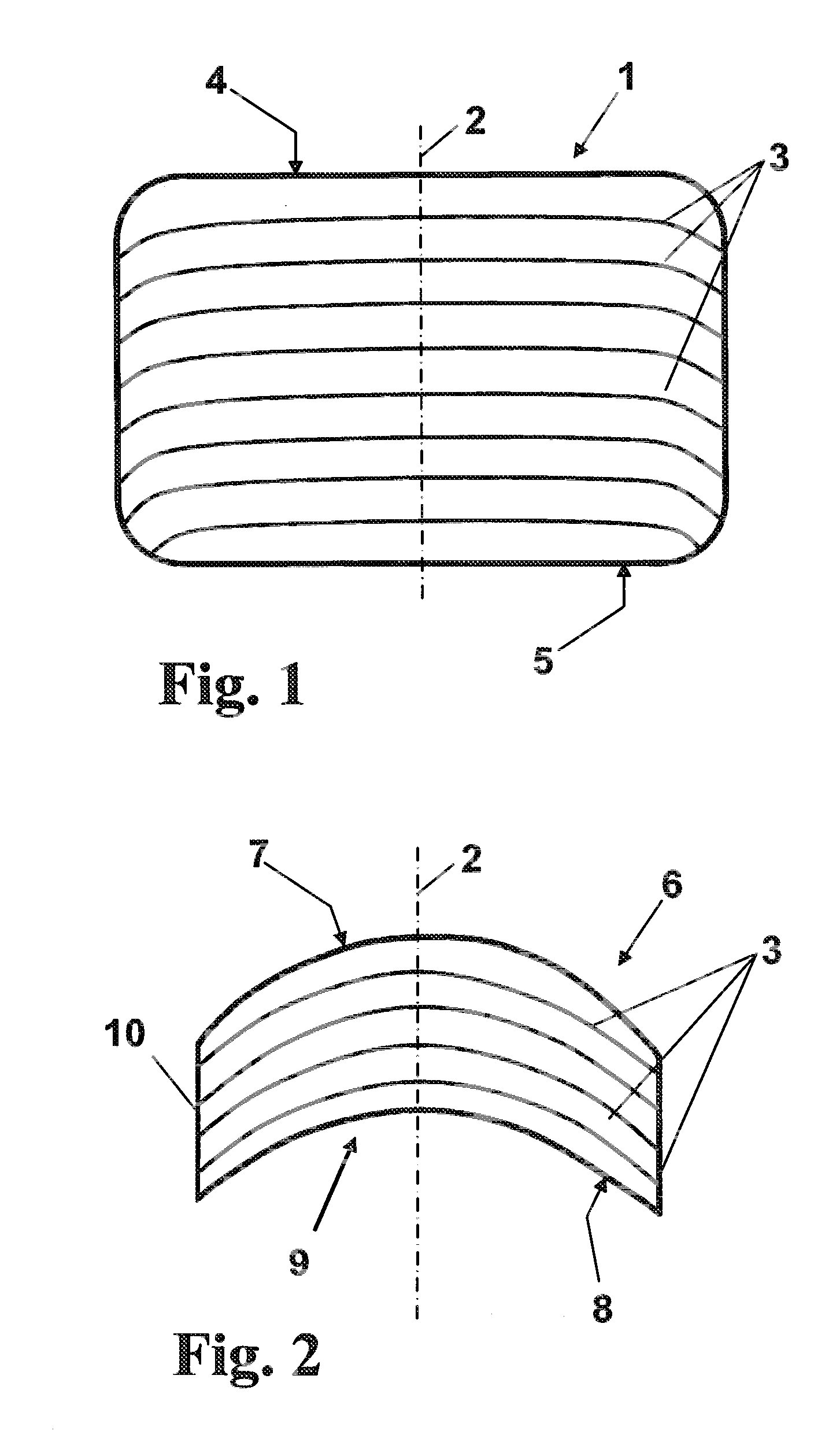 Meniscus lens of synthetic quartz glass and method for the production thereof