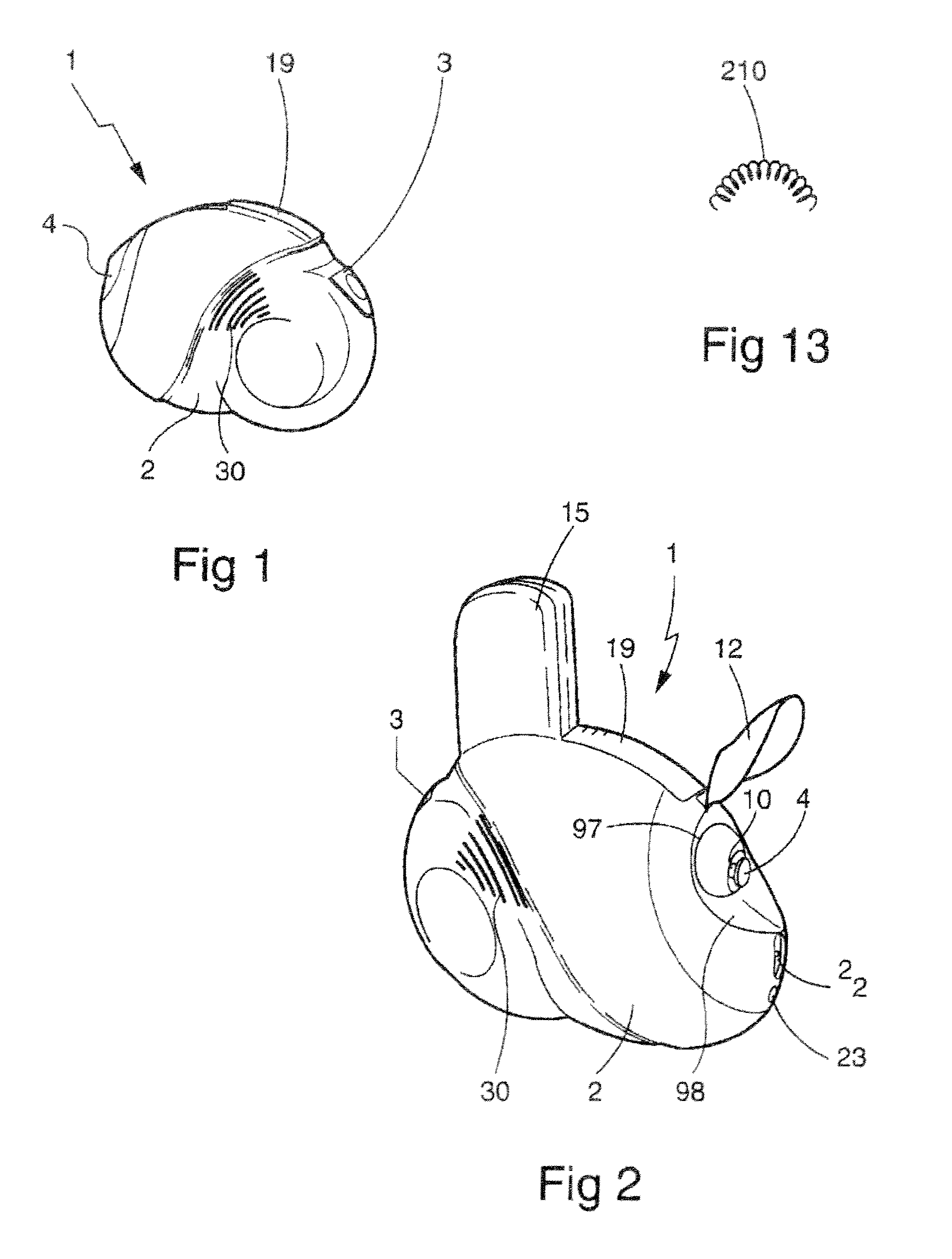 Device for spraying a cosmetic composition while blowing hot or cold air