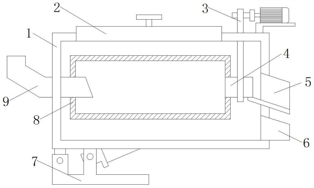 Fish egg rinsing device used for processing of caviar