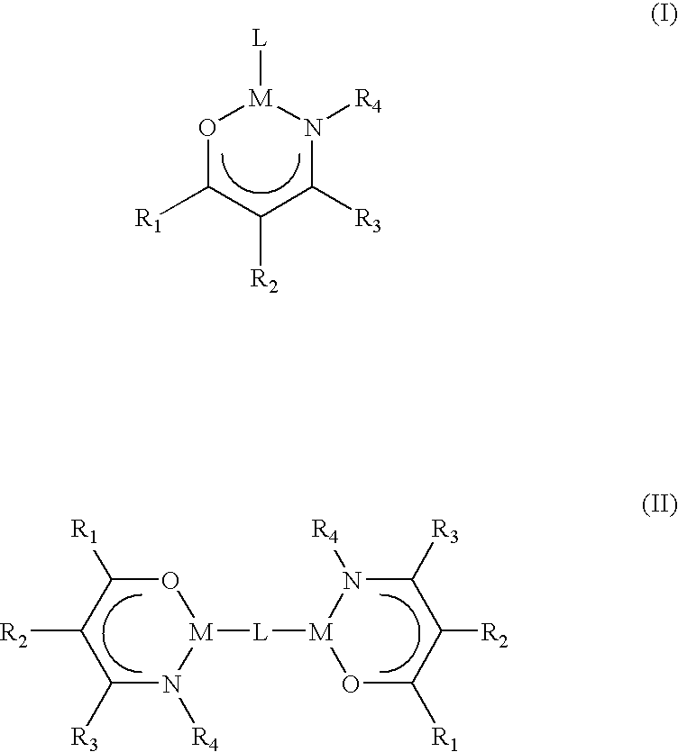Volatile metal beta-ketoiminate complexes