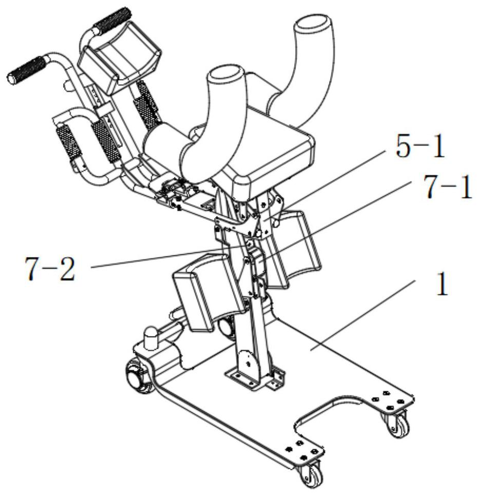 Manual back type shifting machine