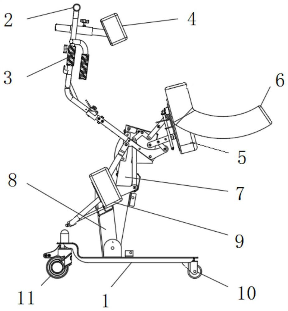 Manual back type shifting machine