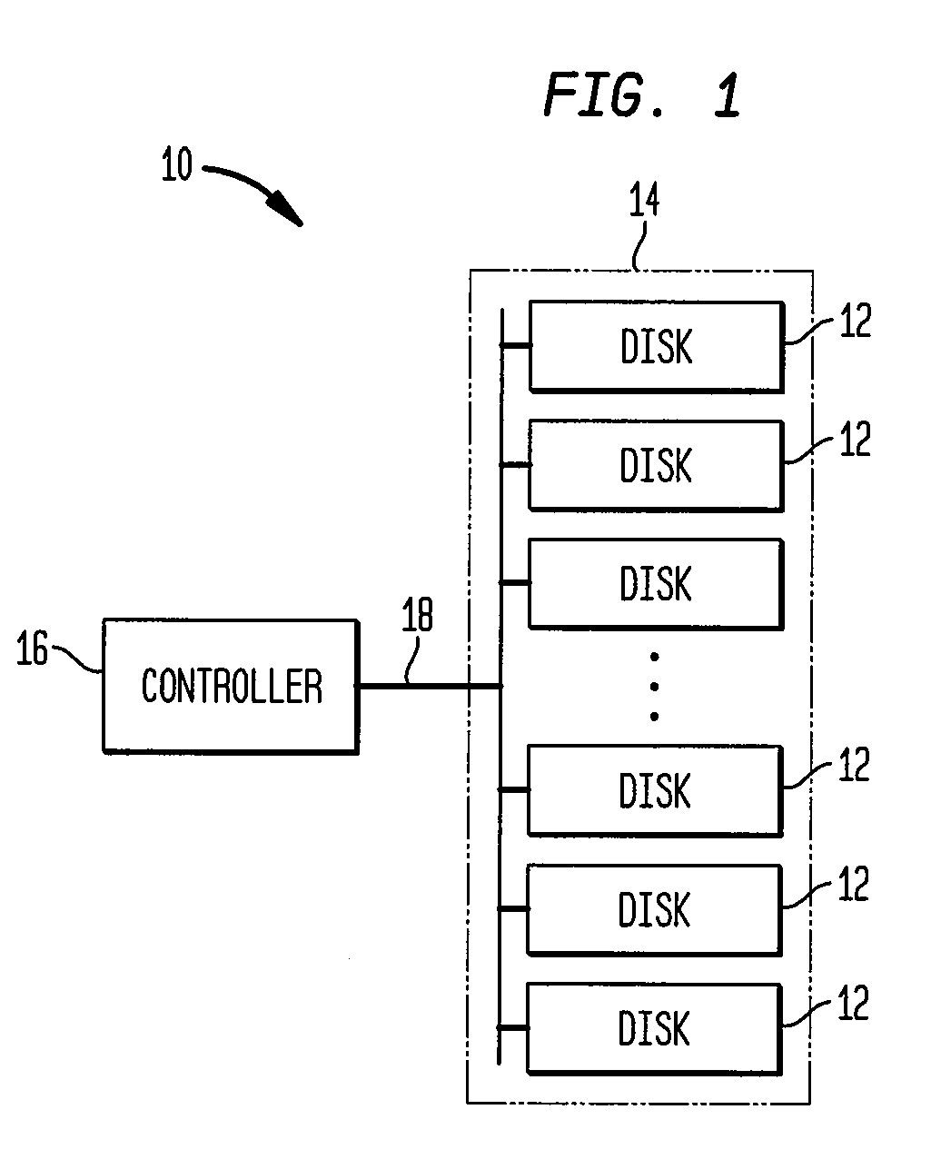 Lower power disk array as a replacement for robotic tape storage