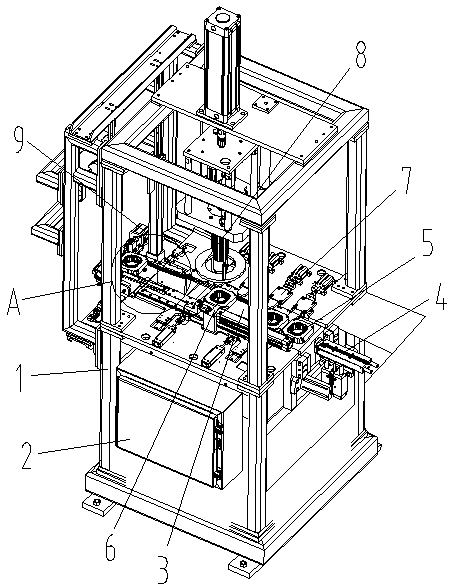 A motor stator chip forming mechanism