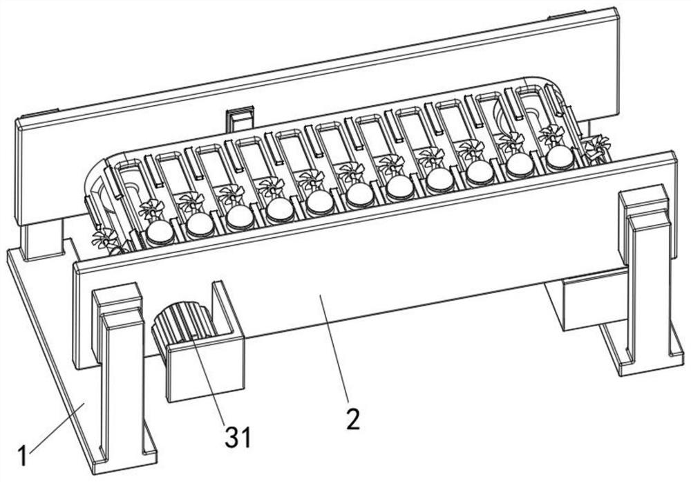 Forked automatic detection and acceptance device capable of directionally collecting abnormal parts