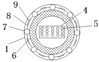 Waterproof LED lamp convenient to dissipate heat