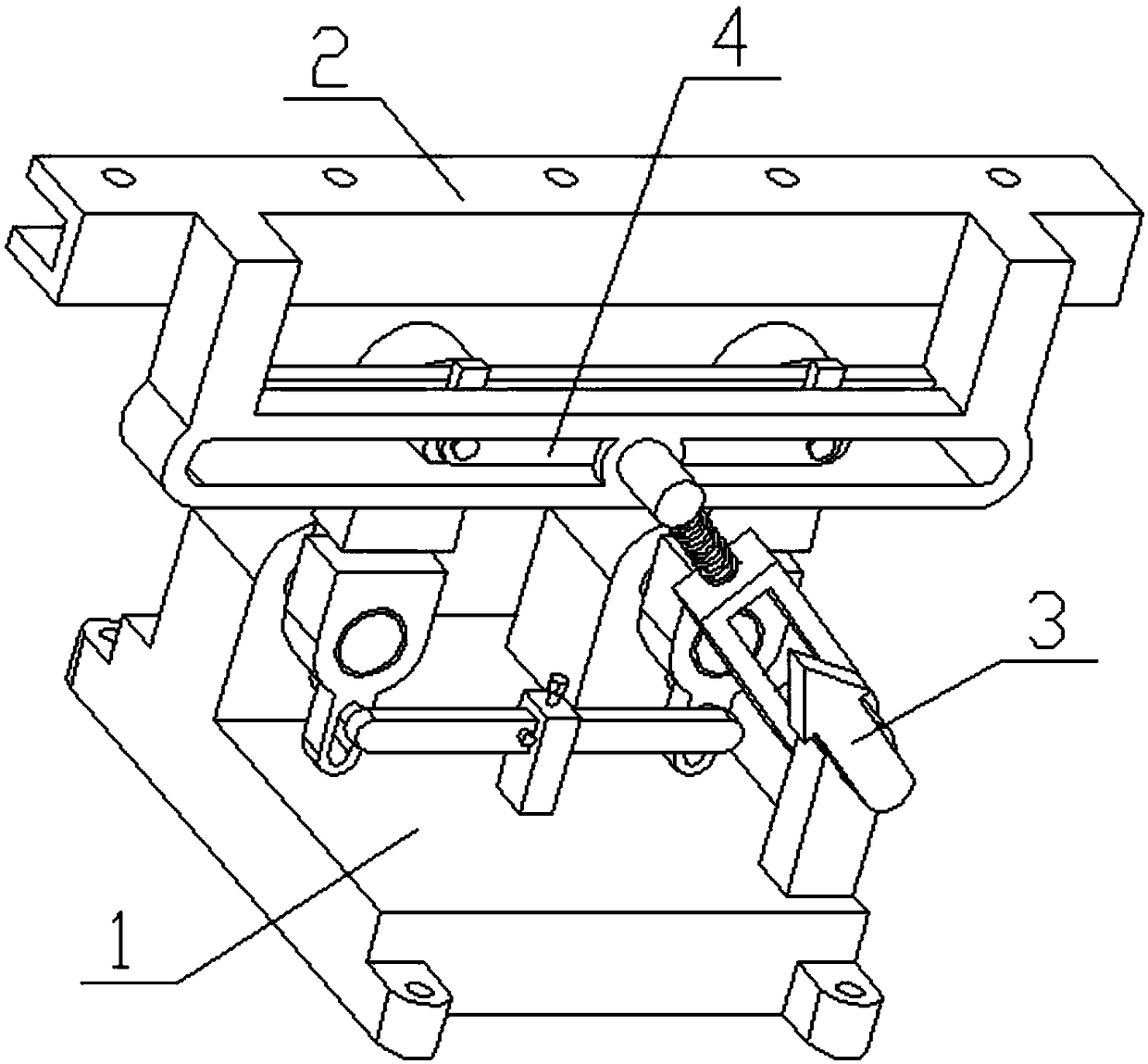 Multiple-adjusting automobile turbulence plate fixing seat