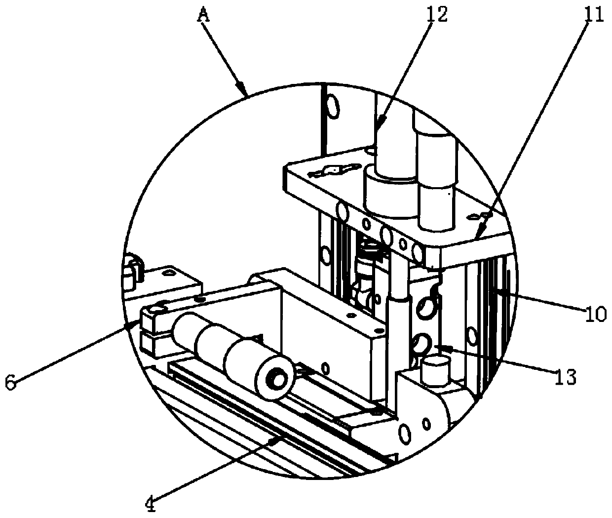 Anti-induced draft jet printing system jet head installation device and installation method