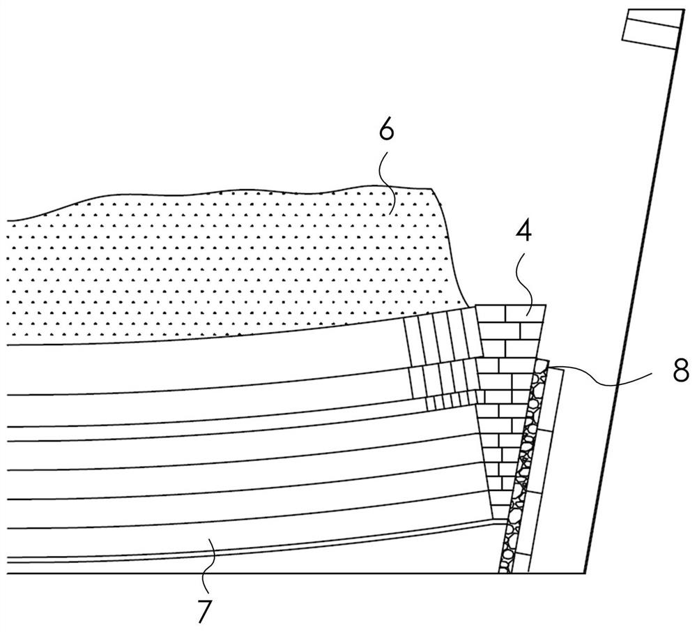 Local overhauling method for skew bricks at bottom of flash furnace