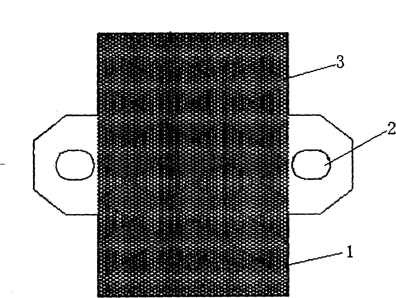 Fiber reinforced ground tackle for fiber reinforcing method