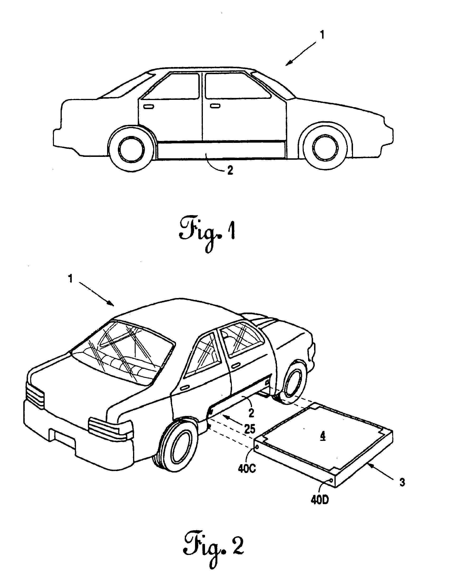 Hybrid electric vehicle chassis with removable battery module