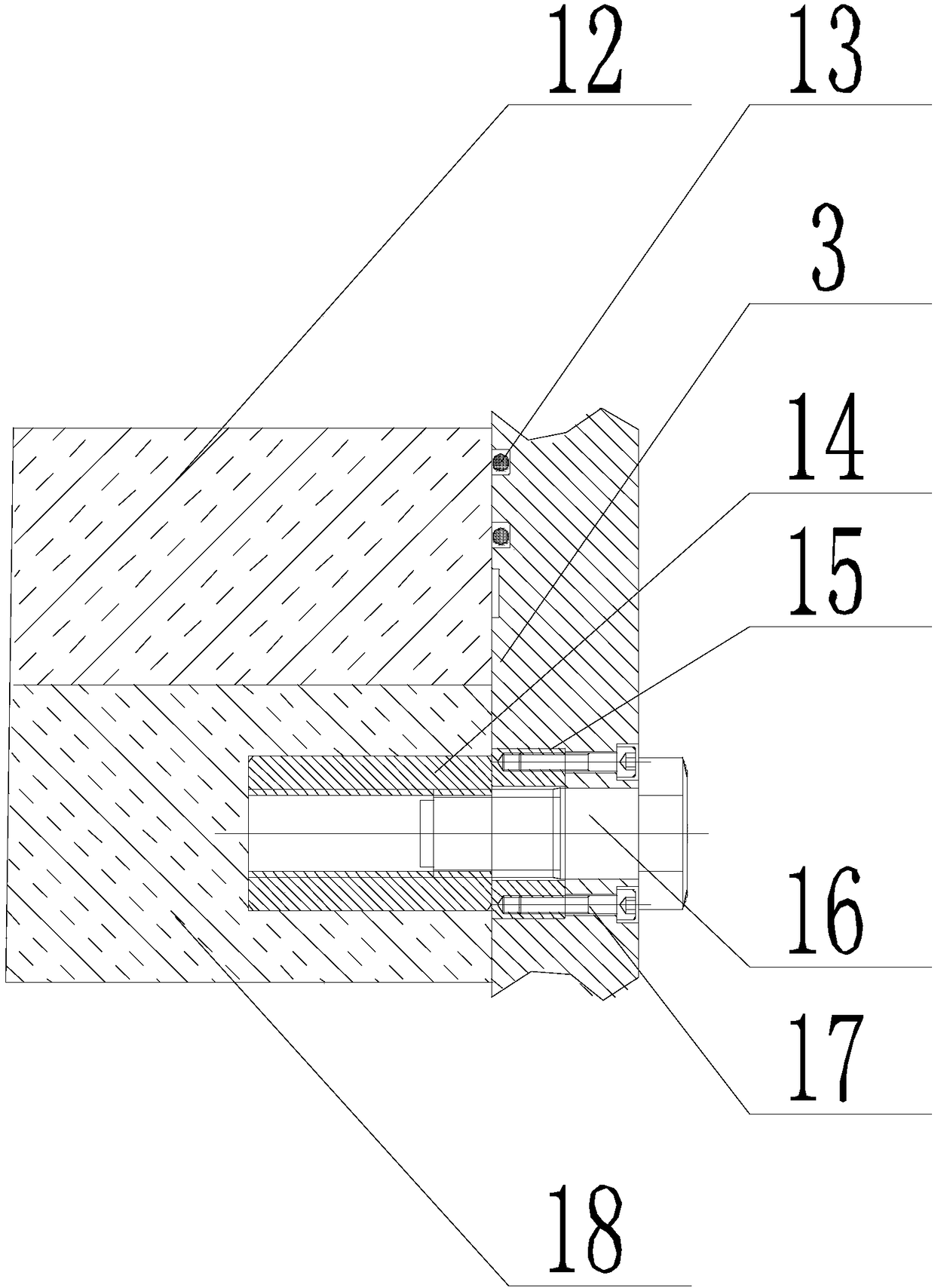 A wind power blade mold root flange device and using method thereof