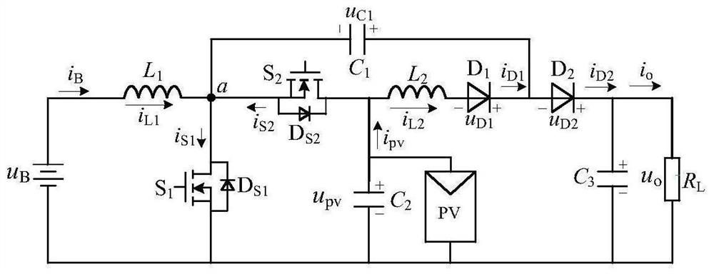 A three-port converter with higher boost capability and its control method