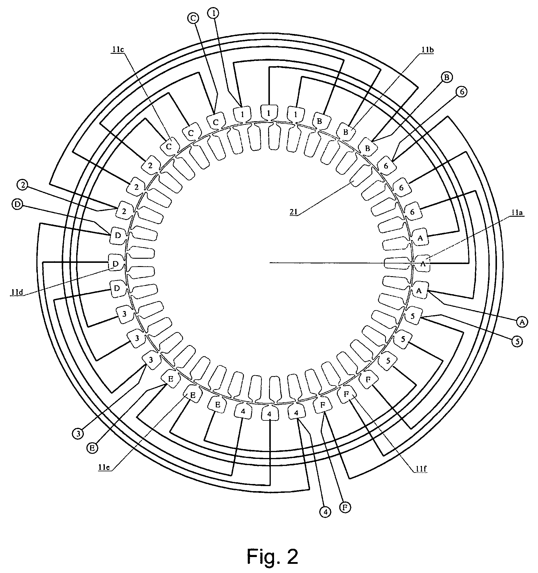 Induction motor with integrated sensor