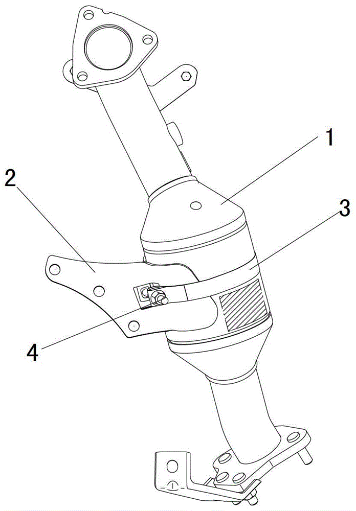 Automotive Exhaust System Hot End Bracket