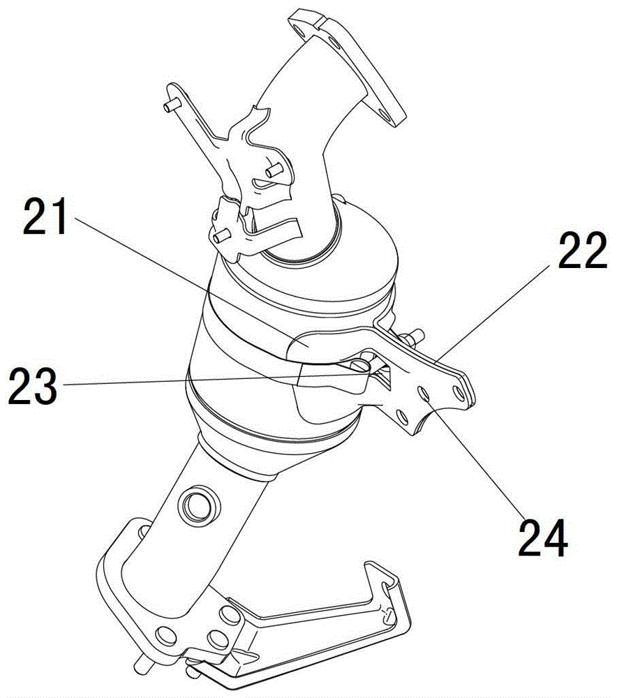 Automotive Exhaust System Hot End Bracket