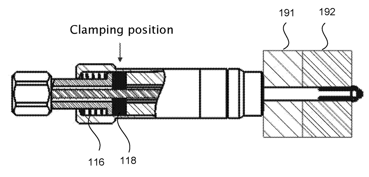 Single side temporary fastener with constant pressure feature