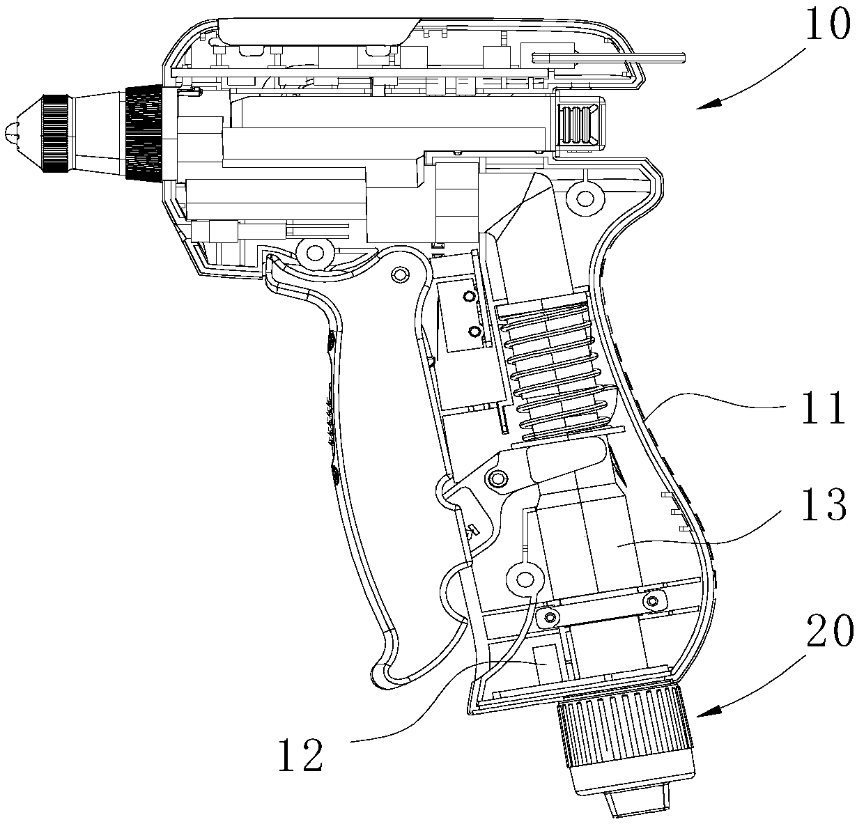 Ionizing air gun connector structure