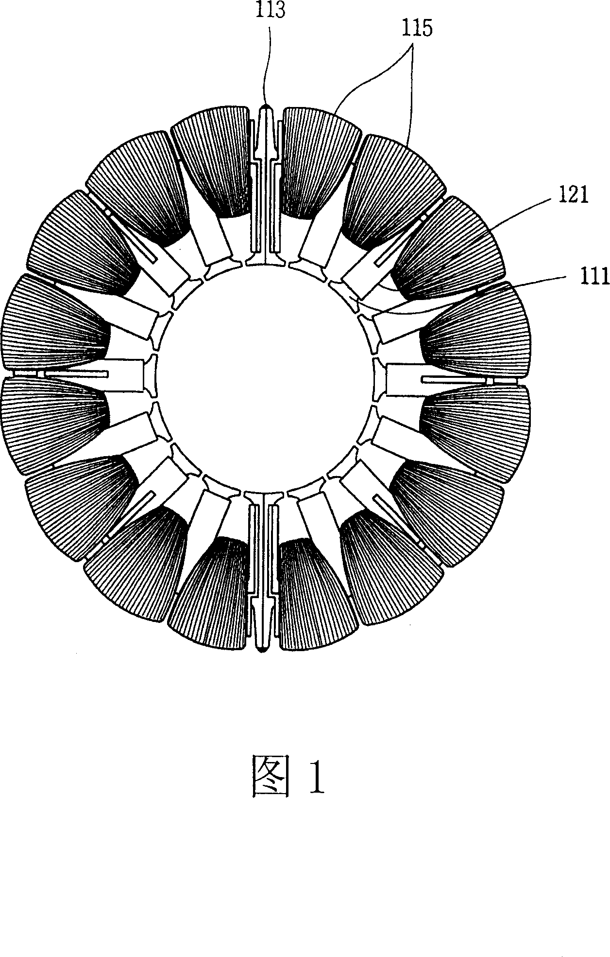 Stator for annular generator