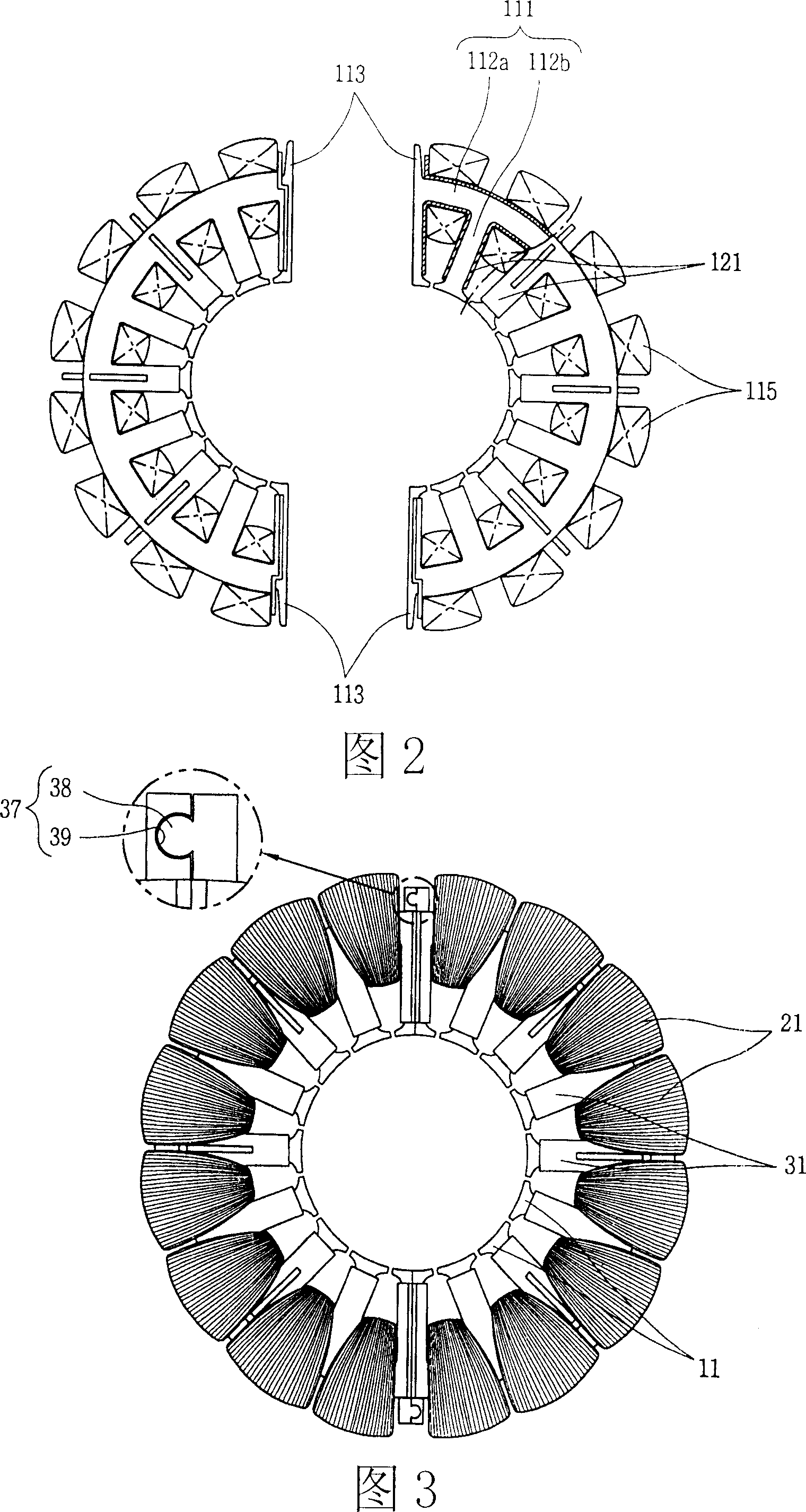 Stator for annular generator