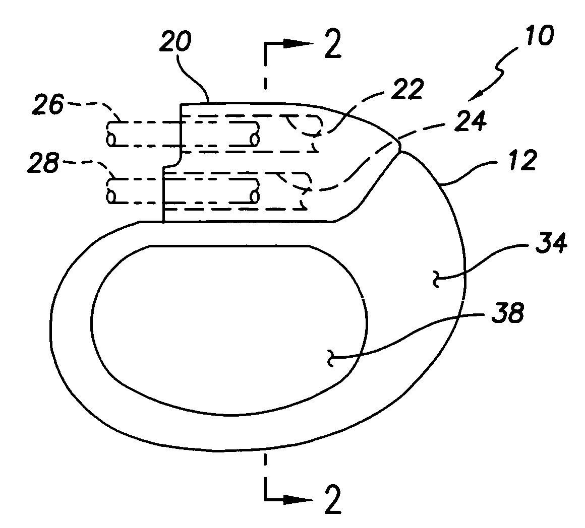 Implantable medical device having a casing providing high-speed telemetry