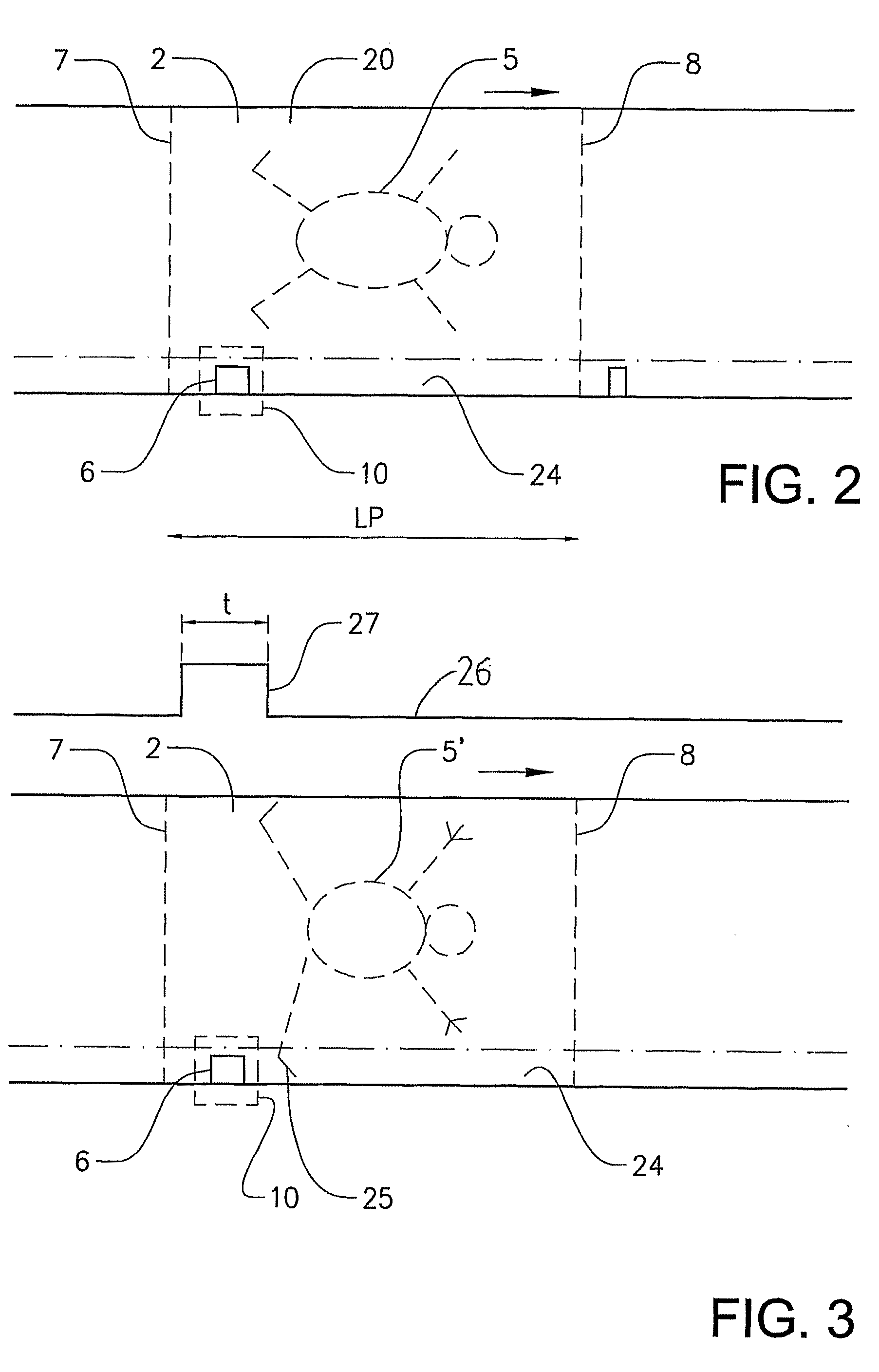 Method and arrangement for detection of a synchronizing mark being used in synchronized positioning of at least one essentially continuous material web