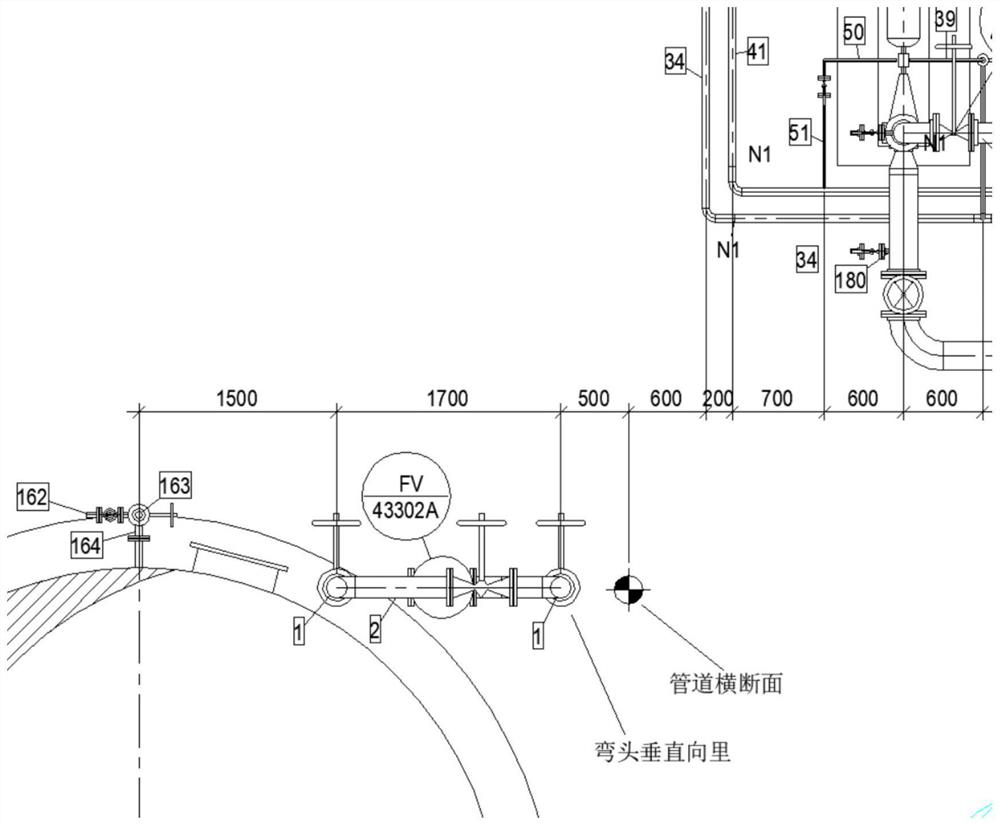 Quick dimension labeling method based on three-dimensional factory design drawing