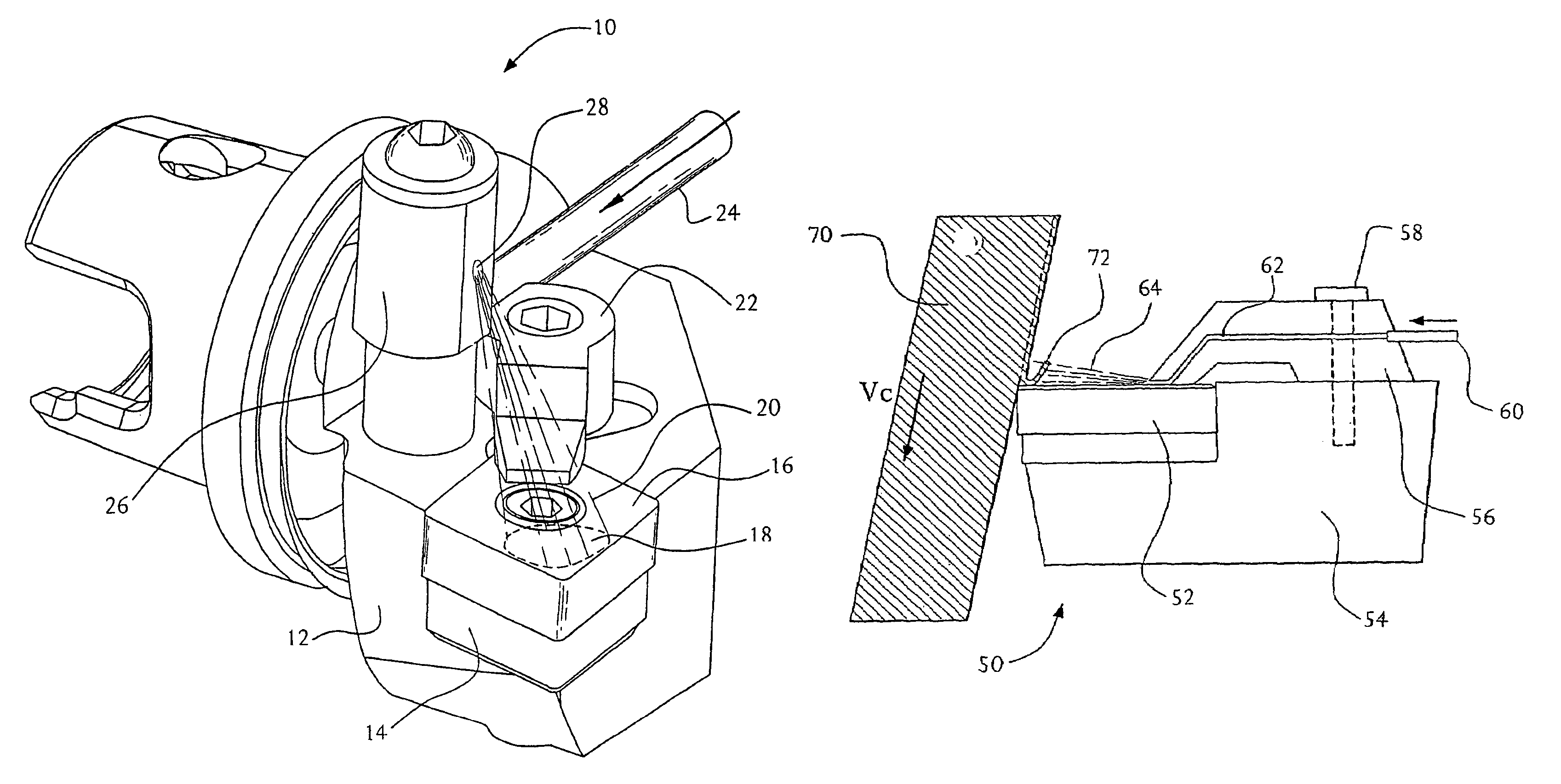 Apparatus and method for machining with cryogenically cooled oxide-containing ceramic cutting tools