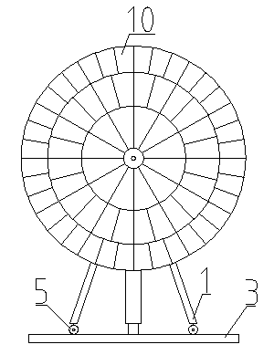 Multilevel wheel-type draught fan