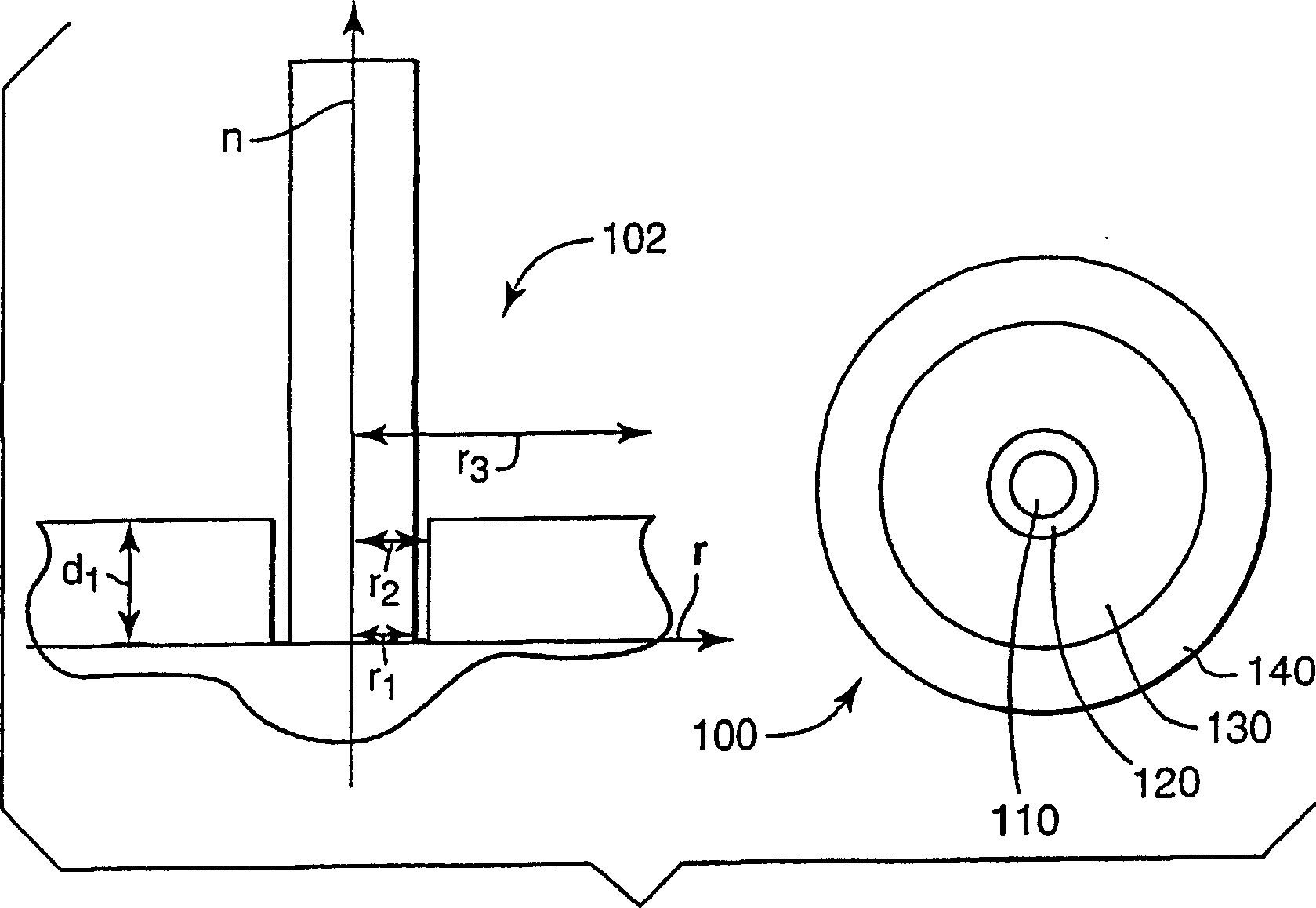 Optical waveguide article including a fluorine-containing zone