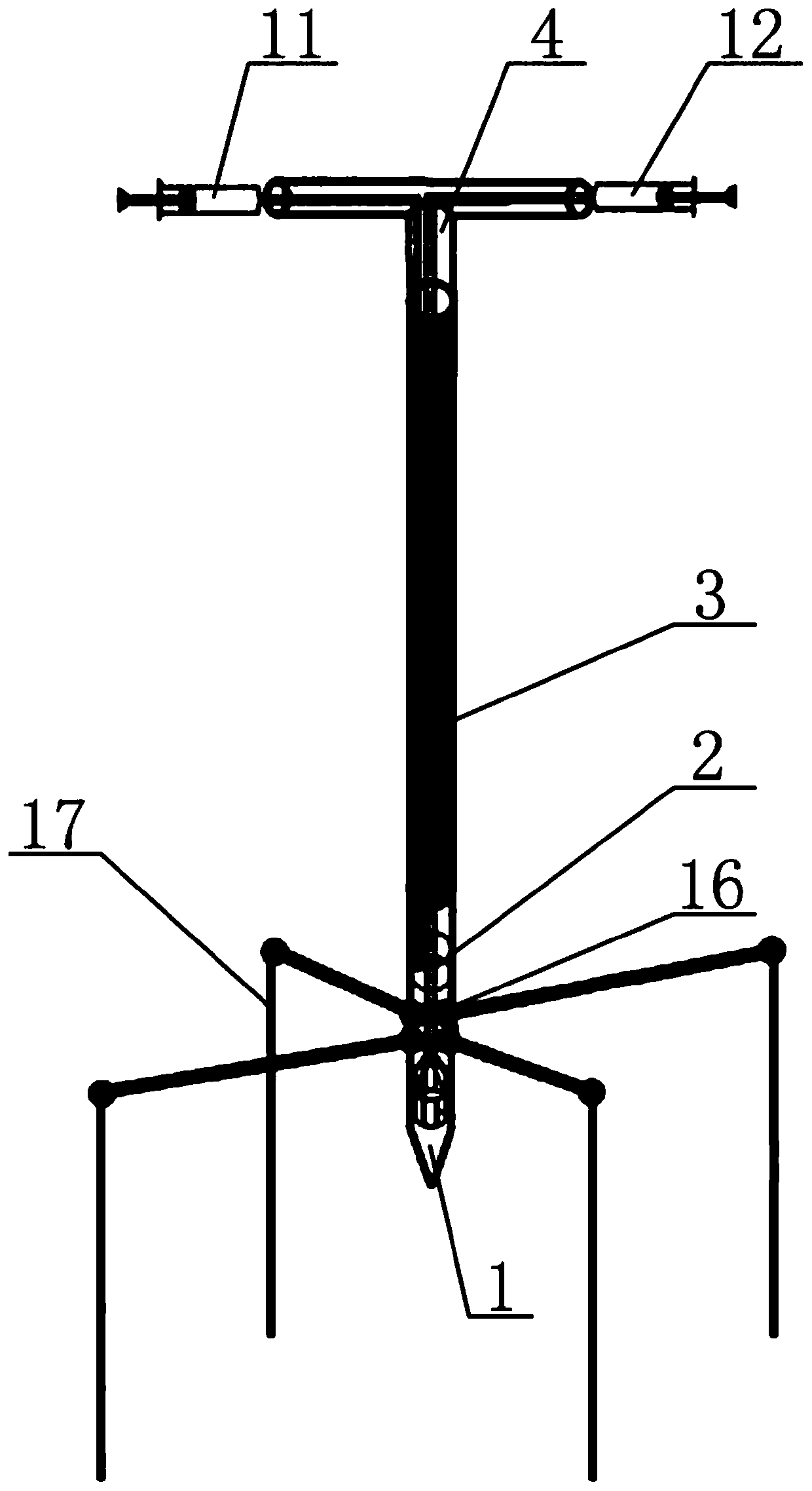 Device for collecting in-situ interstitial water and overlying water of offshore sediments