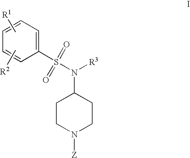 4-phenylsulfonamidopiperidines as calcium channel blockers