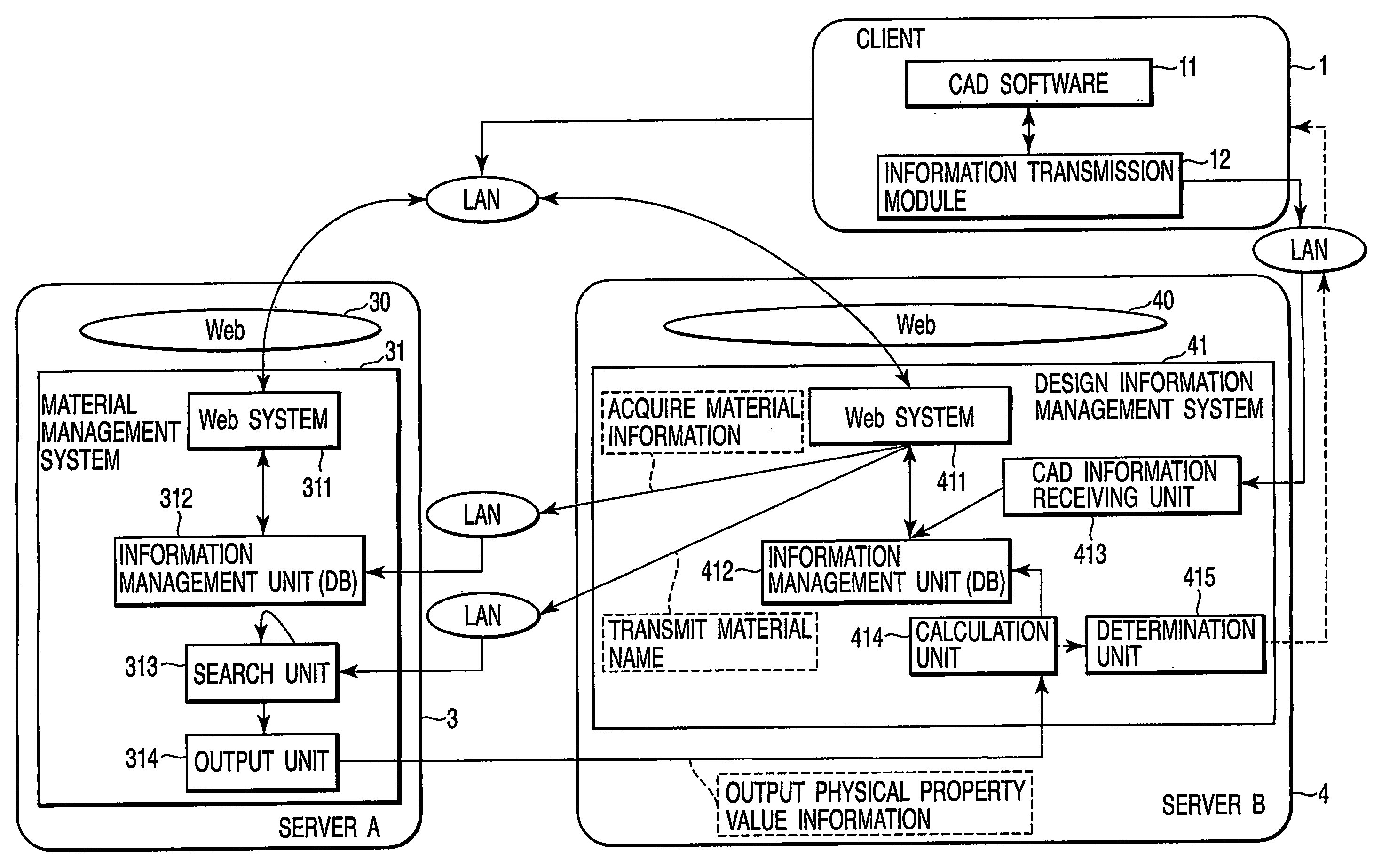 Design supporting system for supporting component design