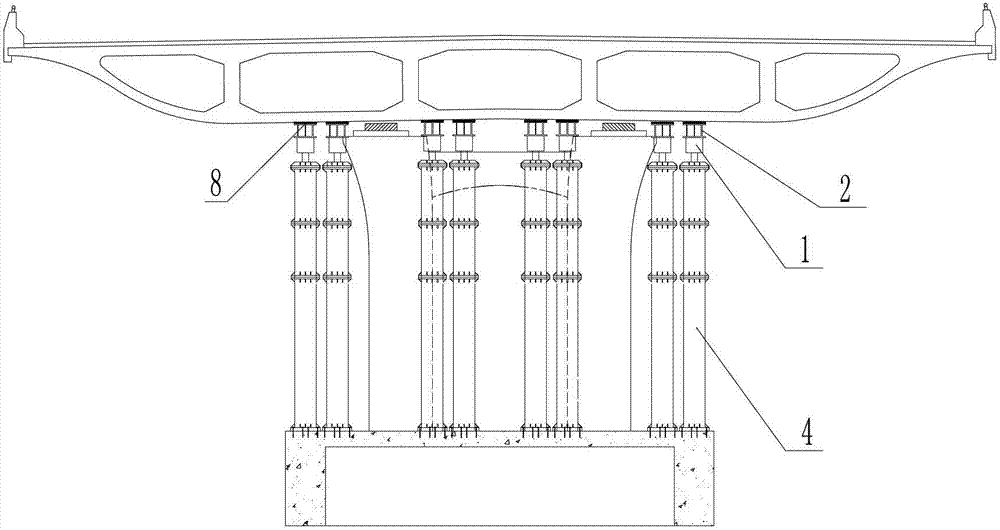 Integral synchronous rotary jacking construction method for small radius horizontal curved bridge