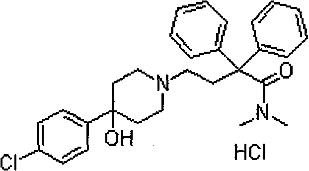 Loperamide hydrochloride dimethicone compound rapidly disintegrating oral membrane