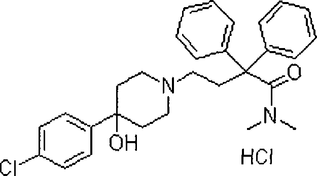 Loperamide hydrochloride dimethicone compound rapidly disintegrating oral membrane