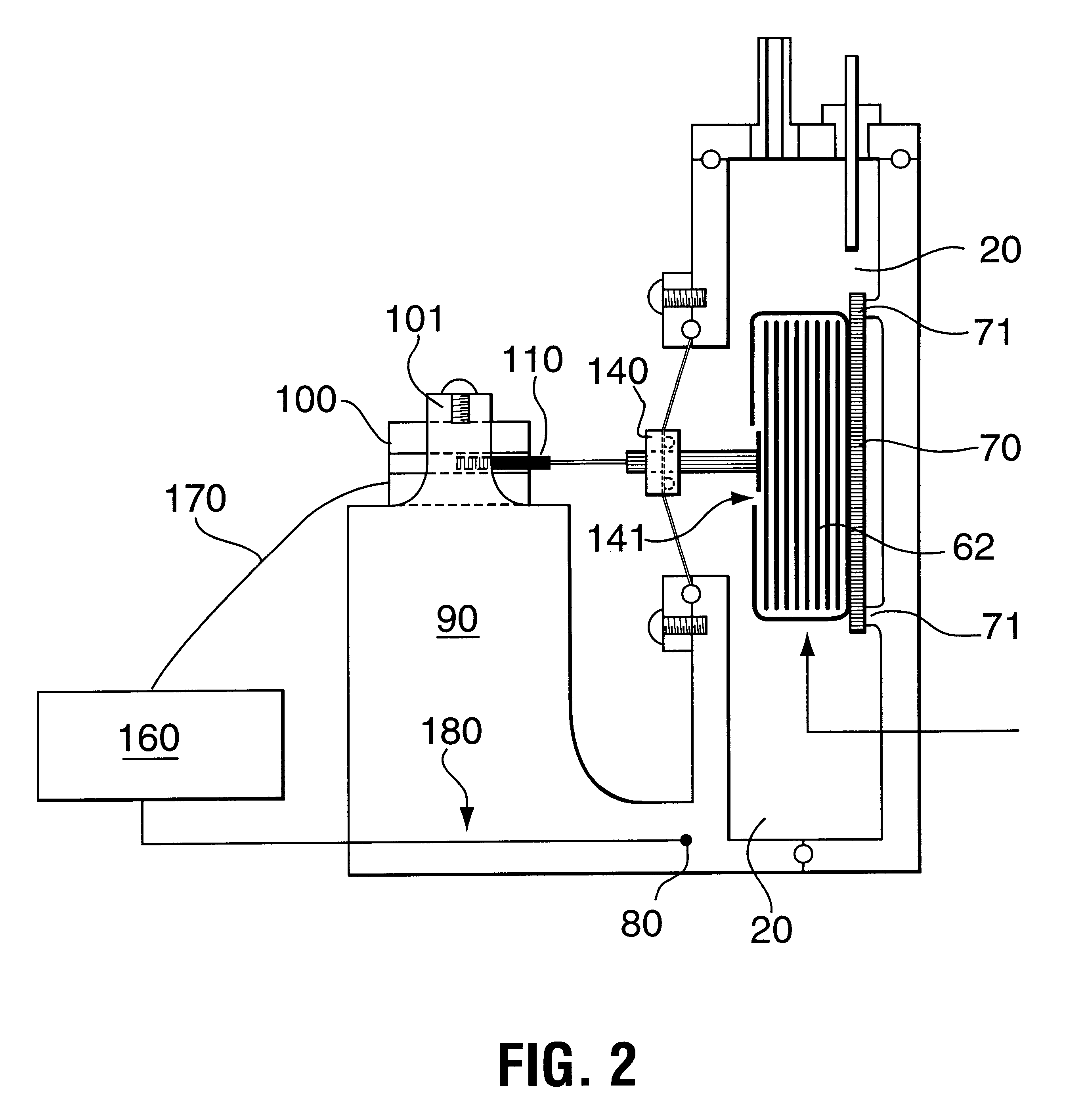 Rechargeable battery electrode testing device