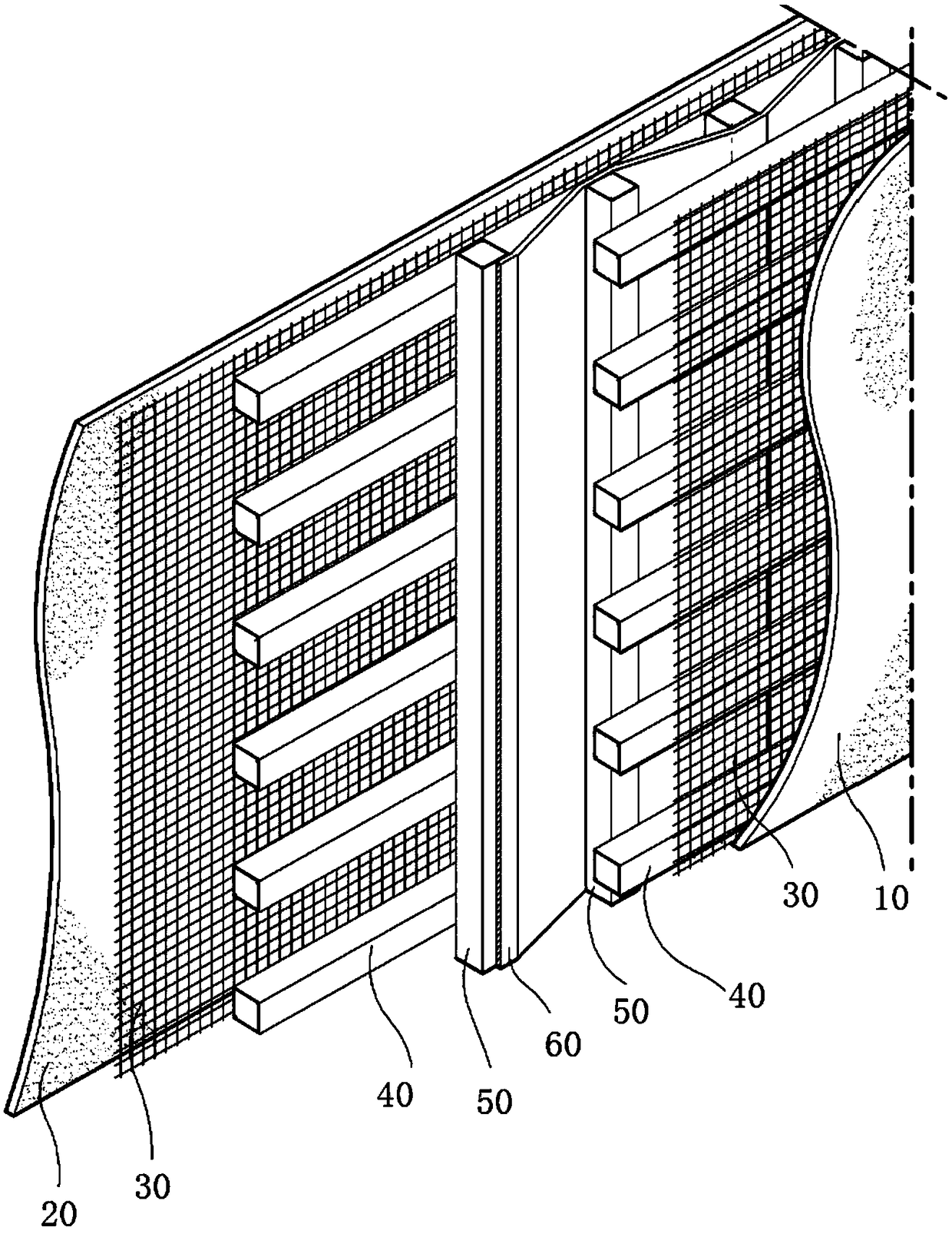 Lightweight external hanging prefabricated wallboard and production method thereof