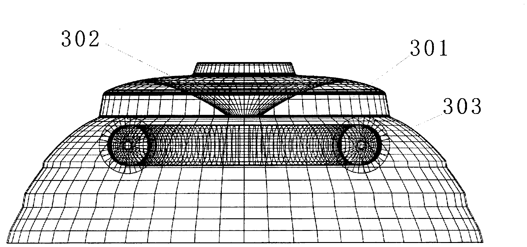 Reflector of annular electrodeless fluorescent lamp