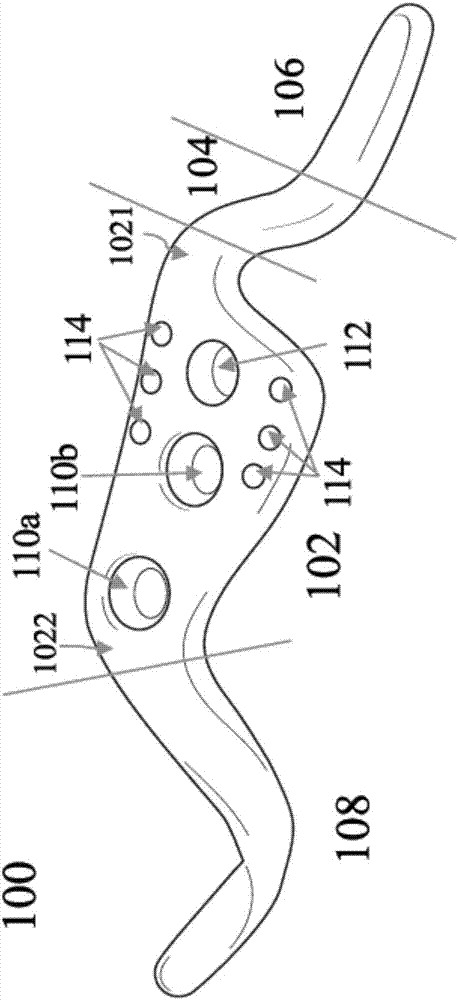 Clavicular hook locking bone plate