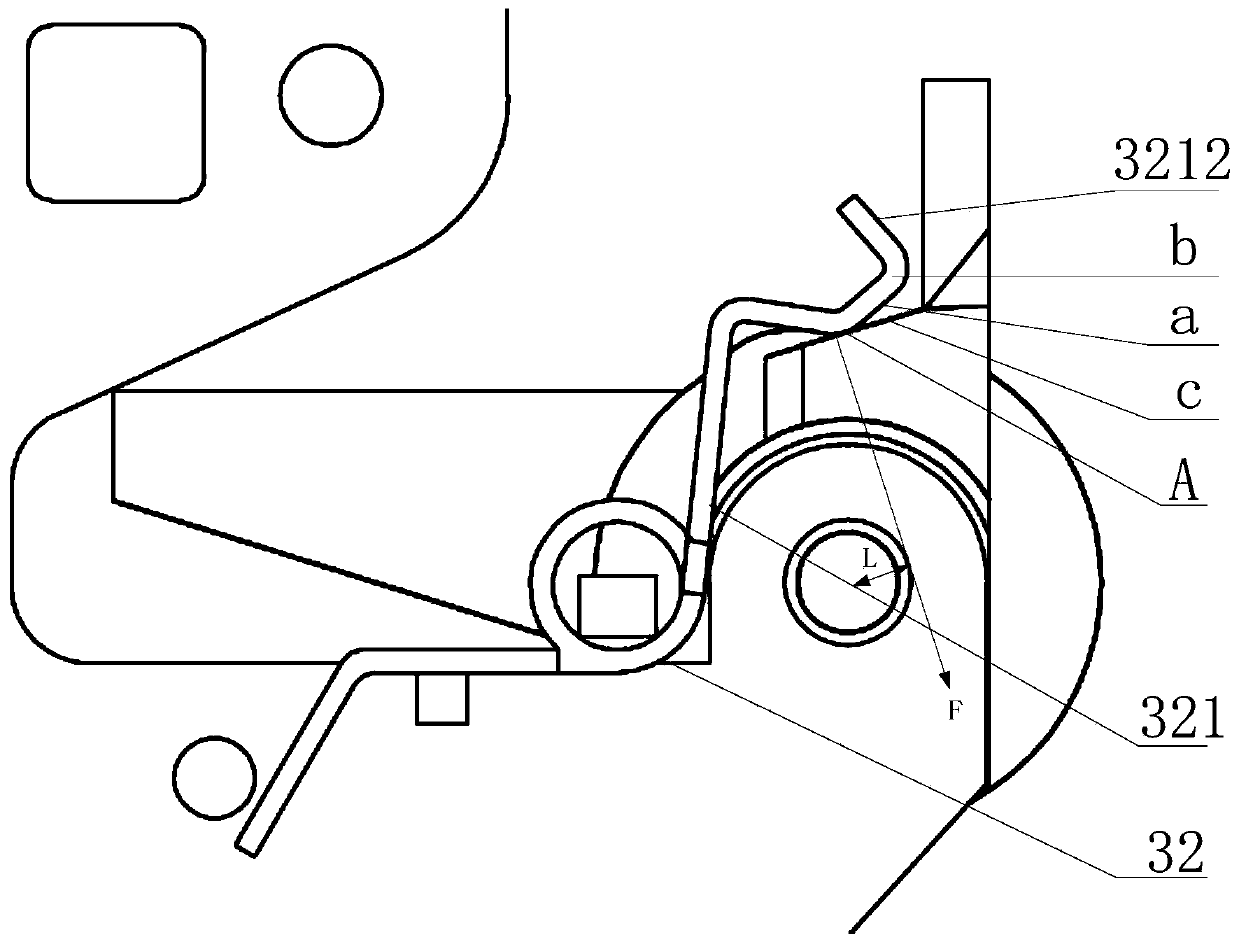 Trip reset structure of circuit breaker and drawbar