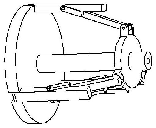 Three-spoke deformation wheel mechanism