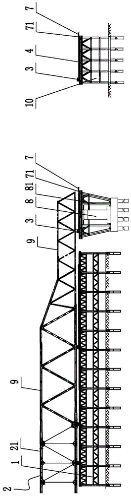 Long-span continuous steel truss girder multi-point synchronous automatic circulation alternate sliding shoe jacking system and its construction method