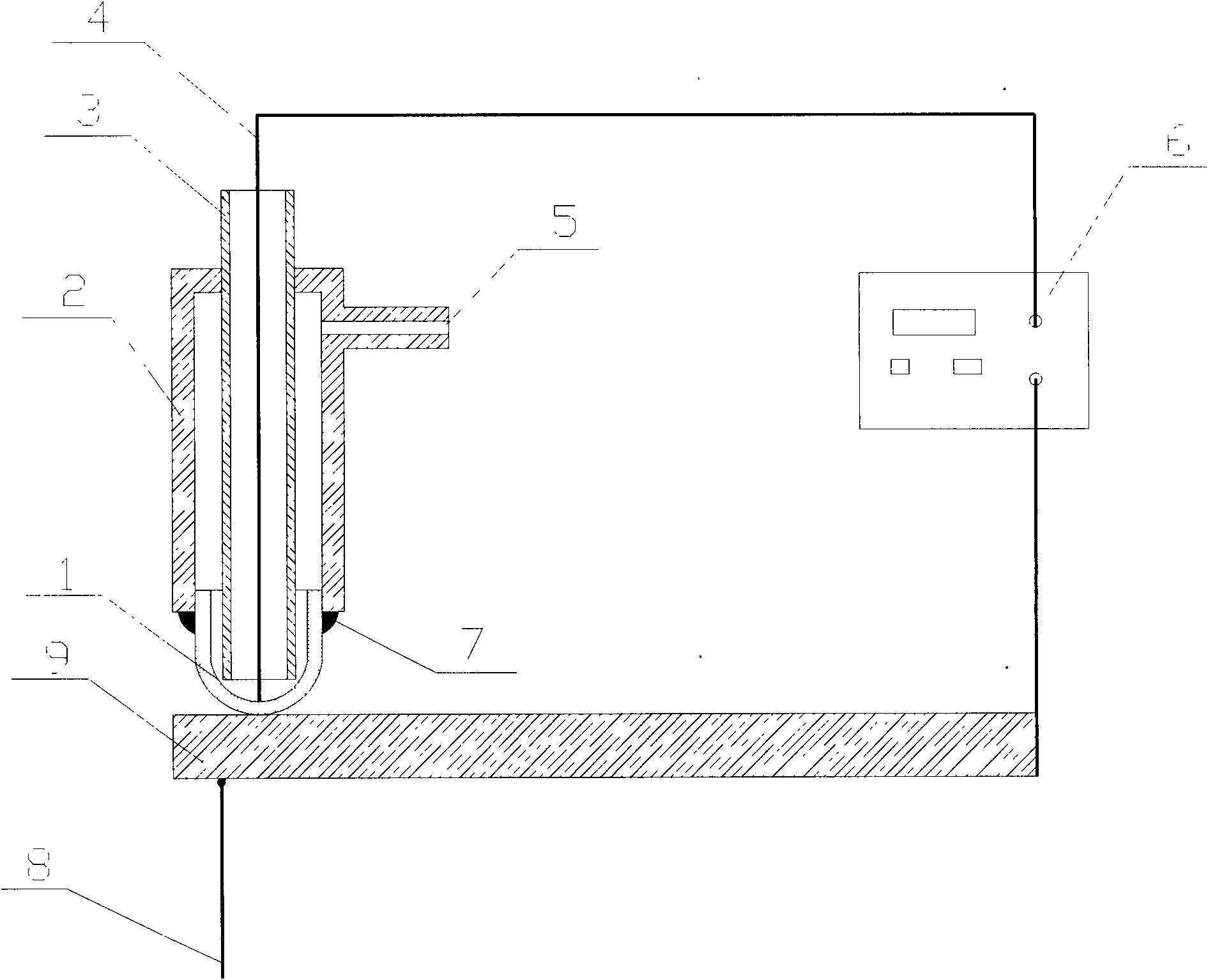 Method for measuring hydrogen pressure in solid steel and device