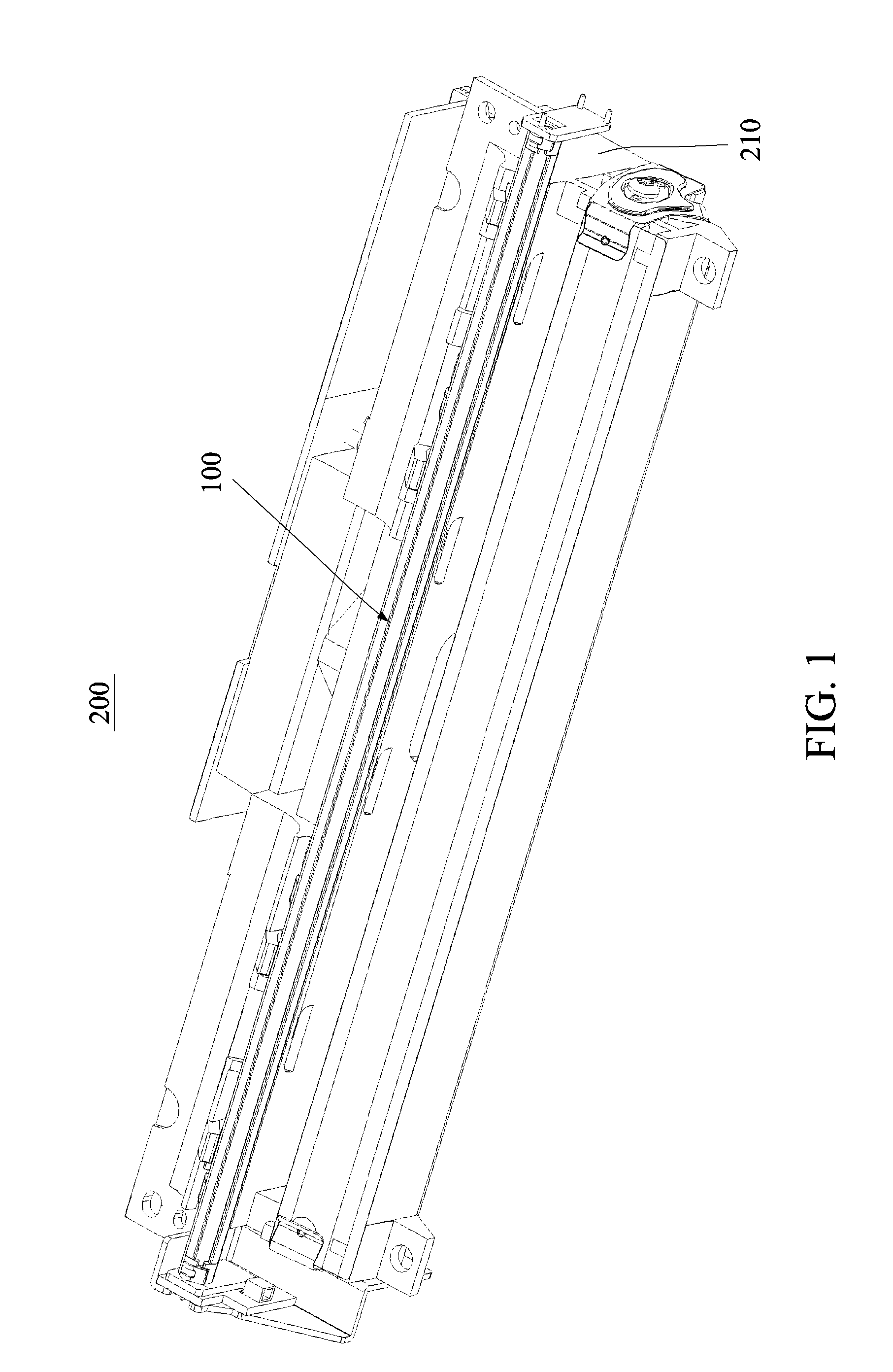 Dual-slope light guide, light source module and optical assembly for scanner