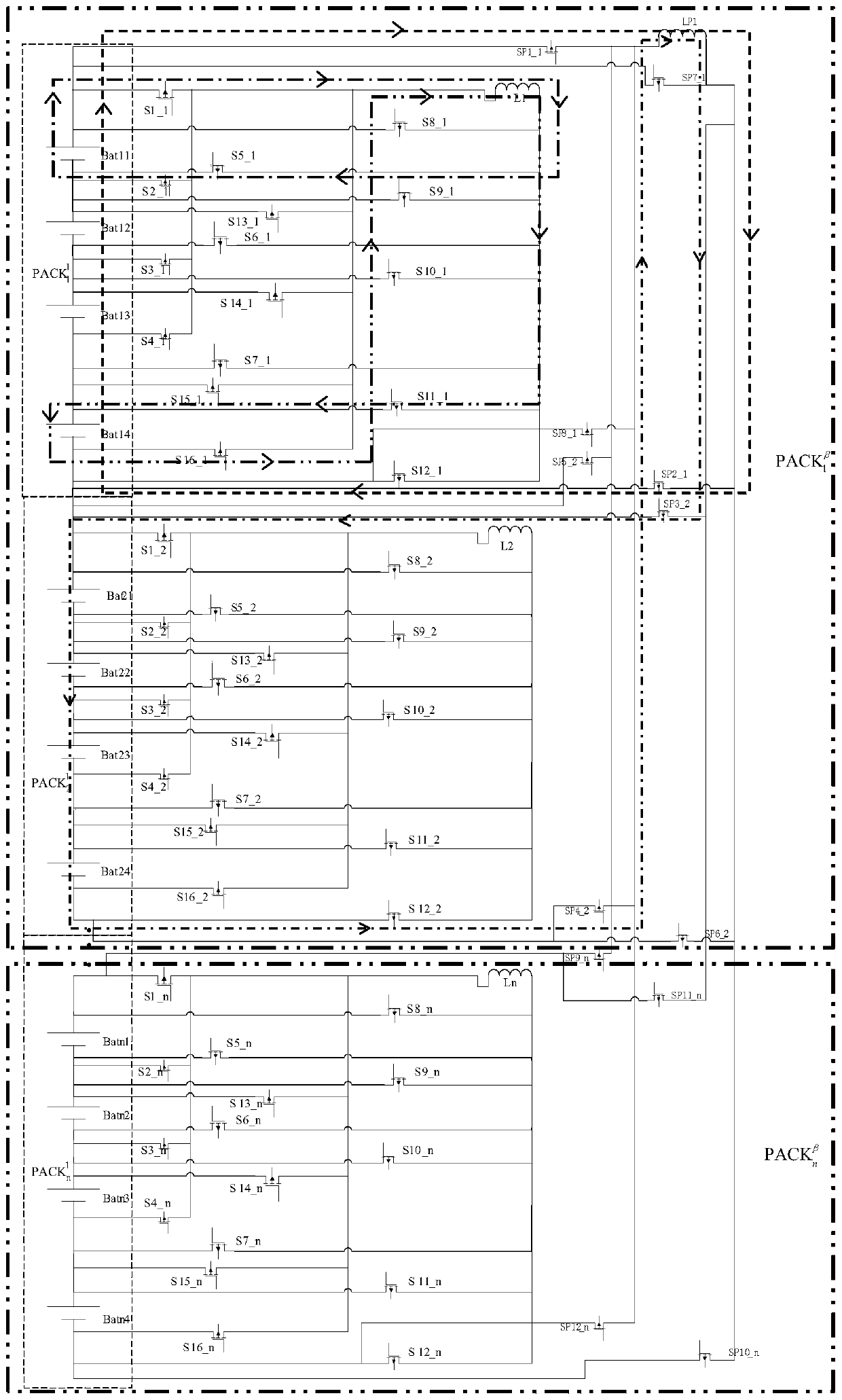 Equalization control method of lithium battery pack based on charge difference as equalization criterion