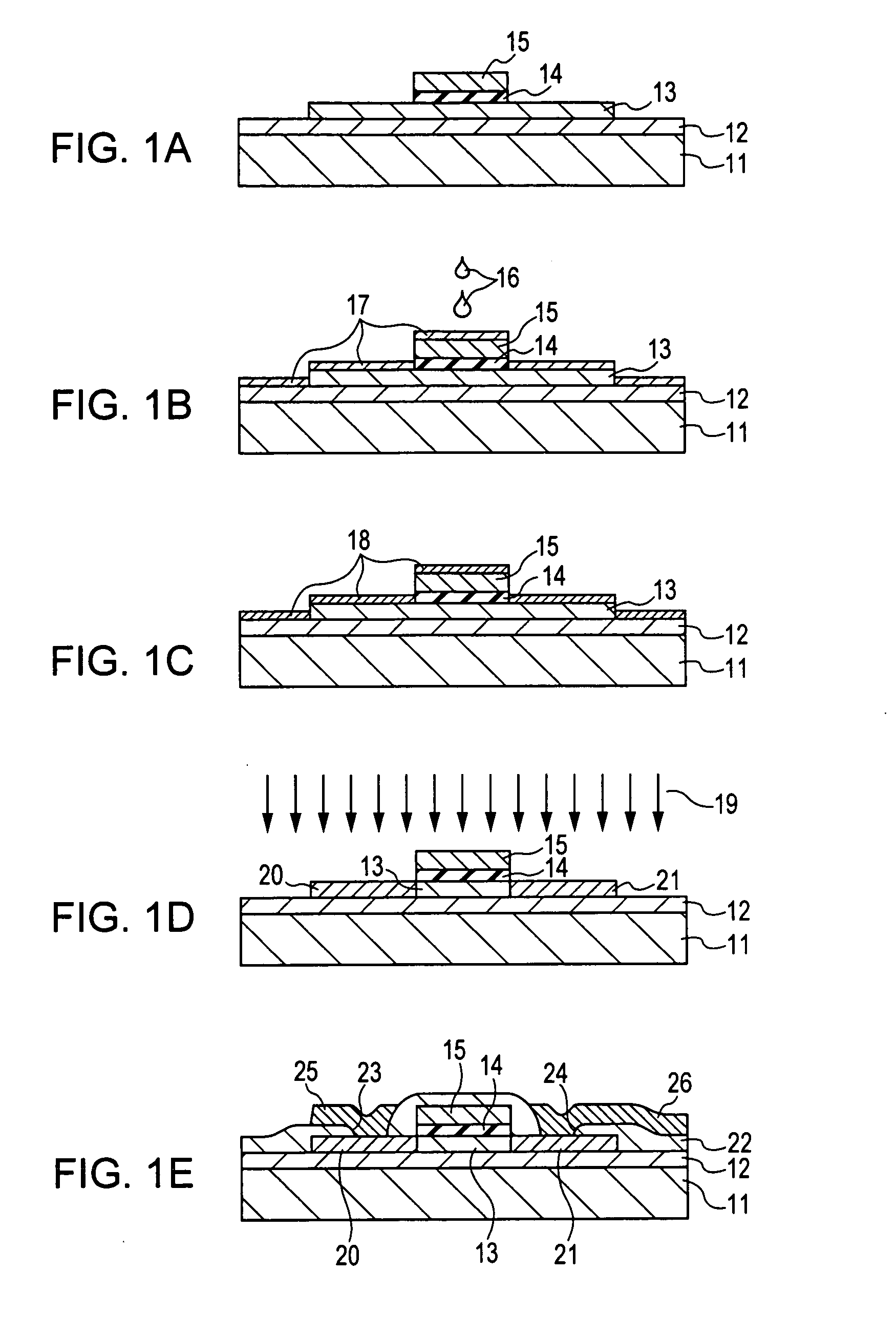 Method for doping impurities, methods for producing semiconductor device and applied electronic apparatus