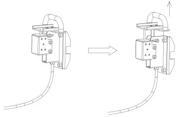 Semi-automatic power-lossing parking mechanism