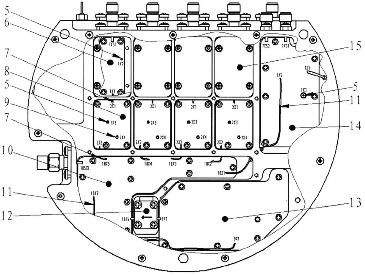 Frequency conversion component structure